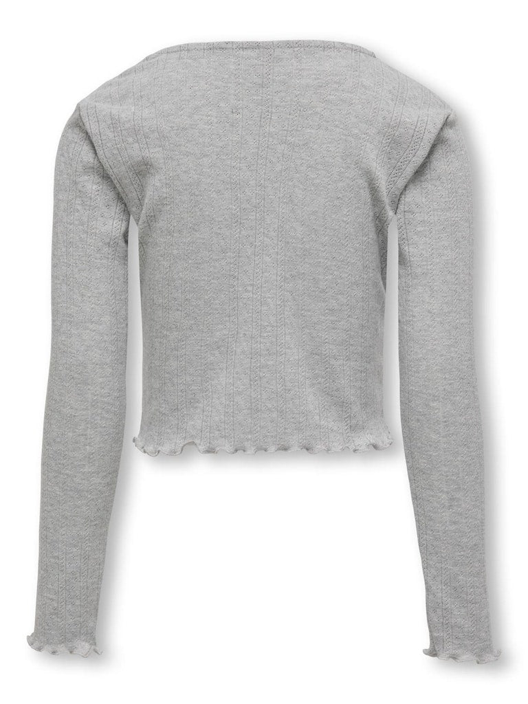 Only Mädchen T-Shirt Rippshirt KOGCARLOTTA L/S TOP