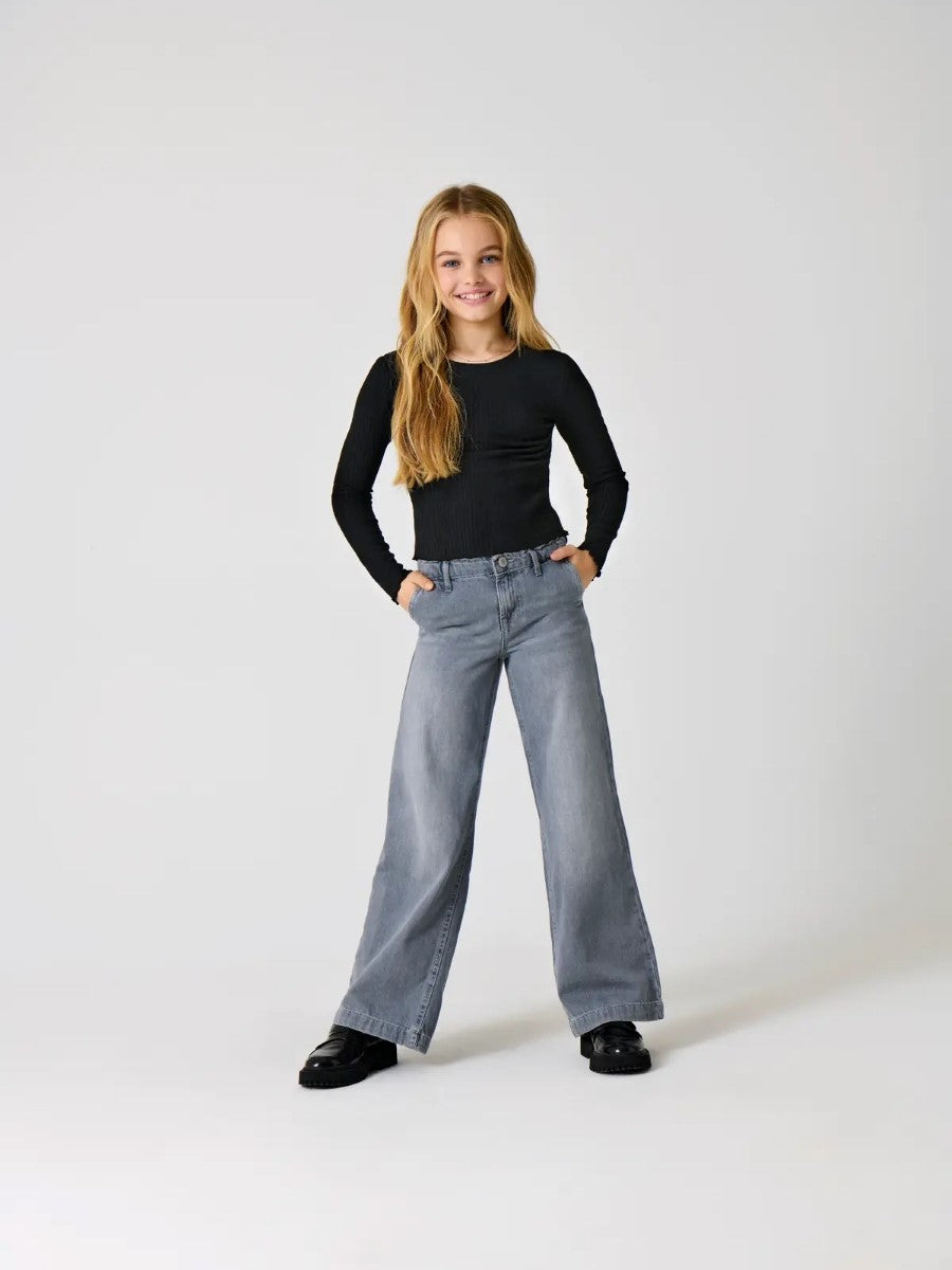 Only Mädchen Jeans Wide leg Teenager leicht leger weit top KOGCOMET