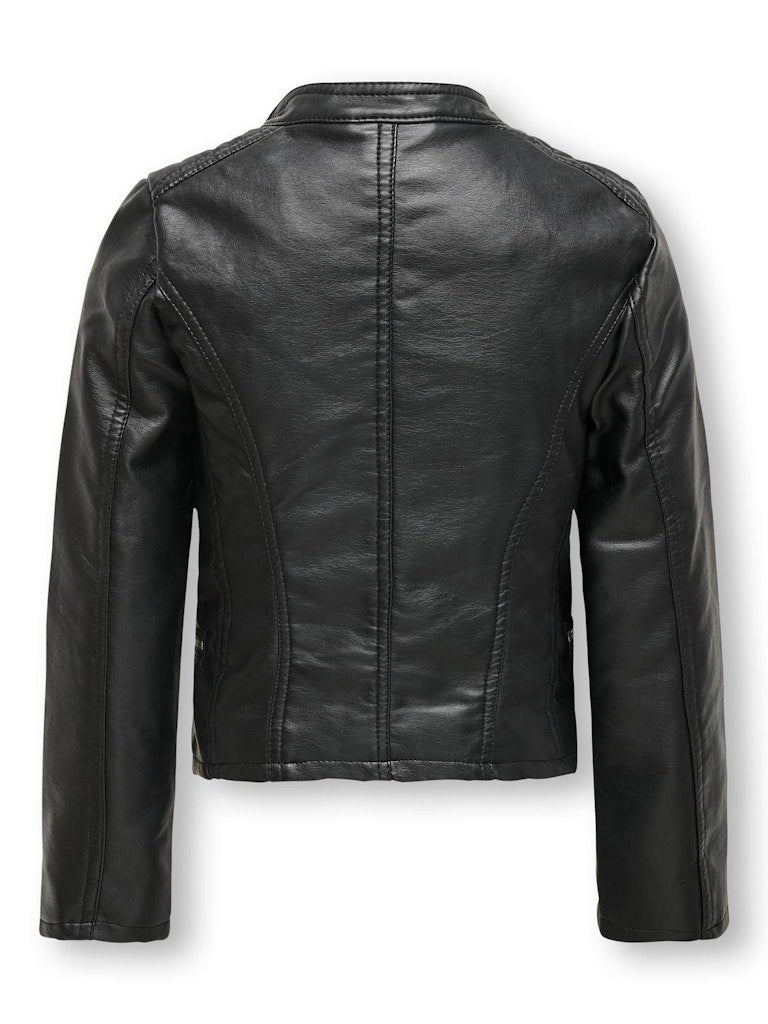 Only Mädchen Jacke Bikerjacke Kunstleder Übergangsjacke KOGFREYA