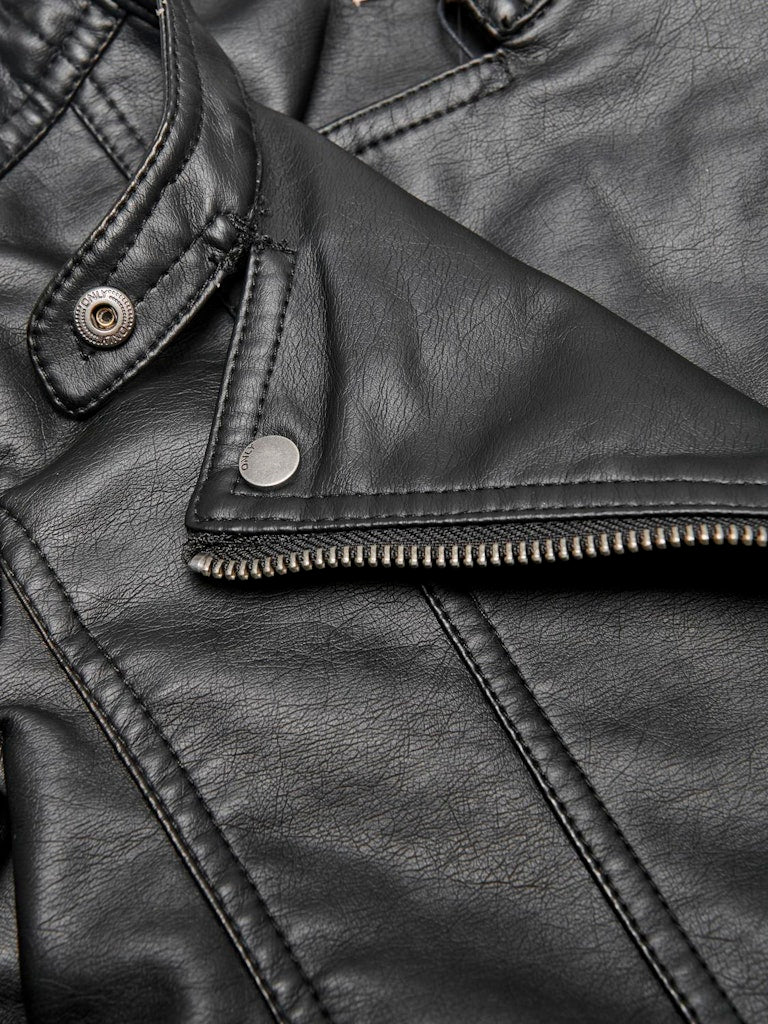 Only Mädchen Jacke Bikerjacke Kunstleder Übergangsjacke KOGFREYA