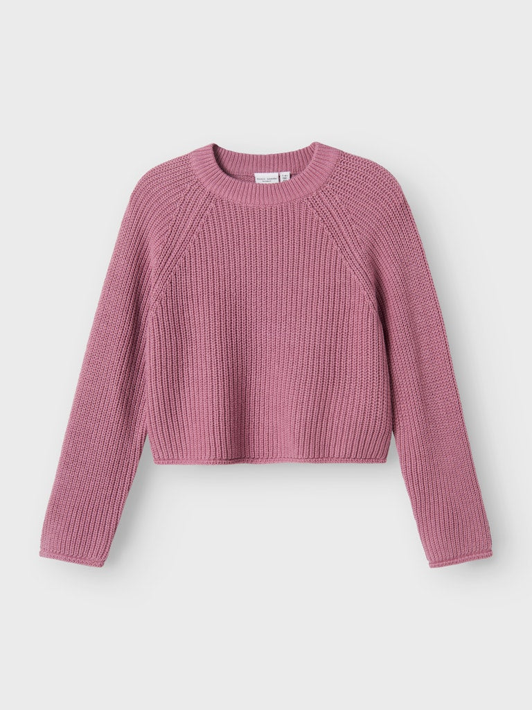 Name it Mädchen Strickpulli kurz Schulanfang