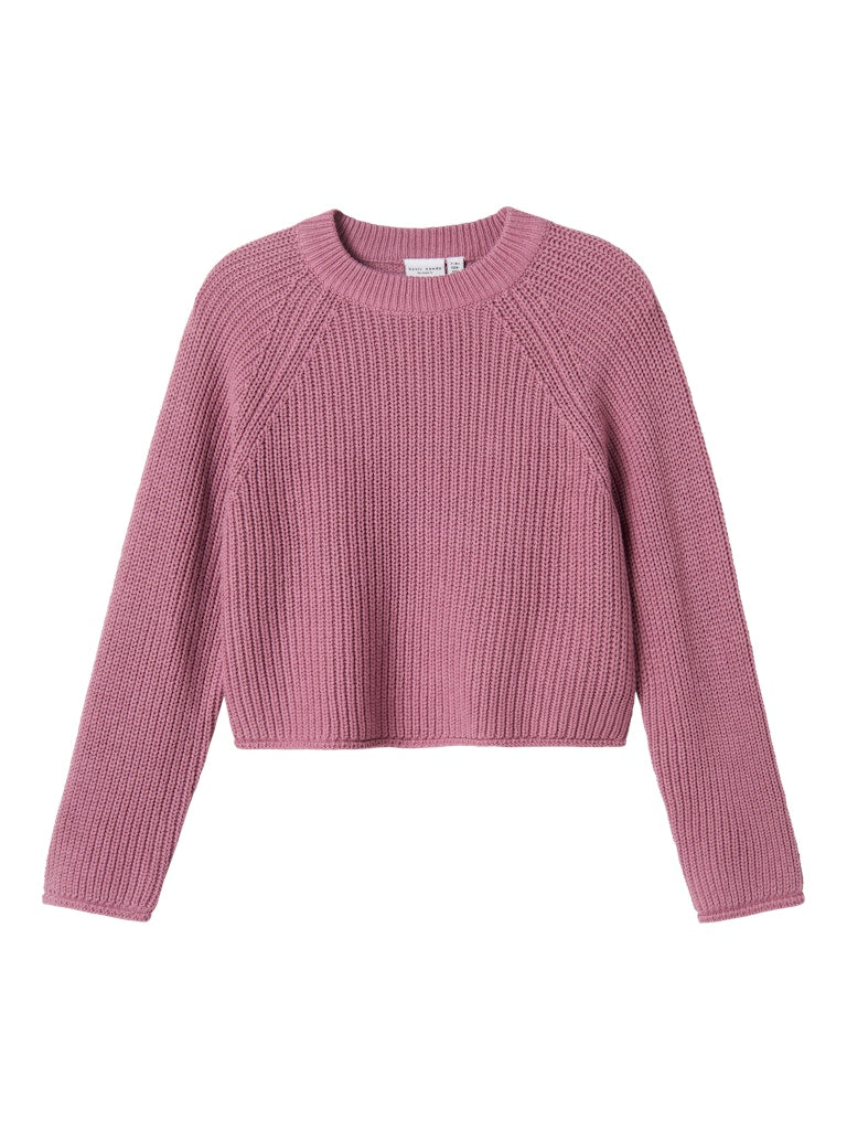 Name it Mädchen Strickpulli kurz Schulanfang