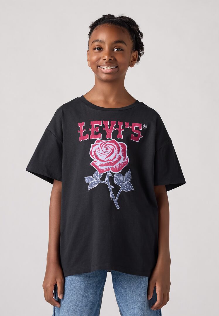 Levi's® Kids Mädchen Oversize T-Shirt mit Western-Rosen