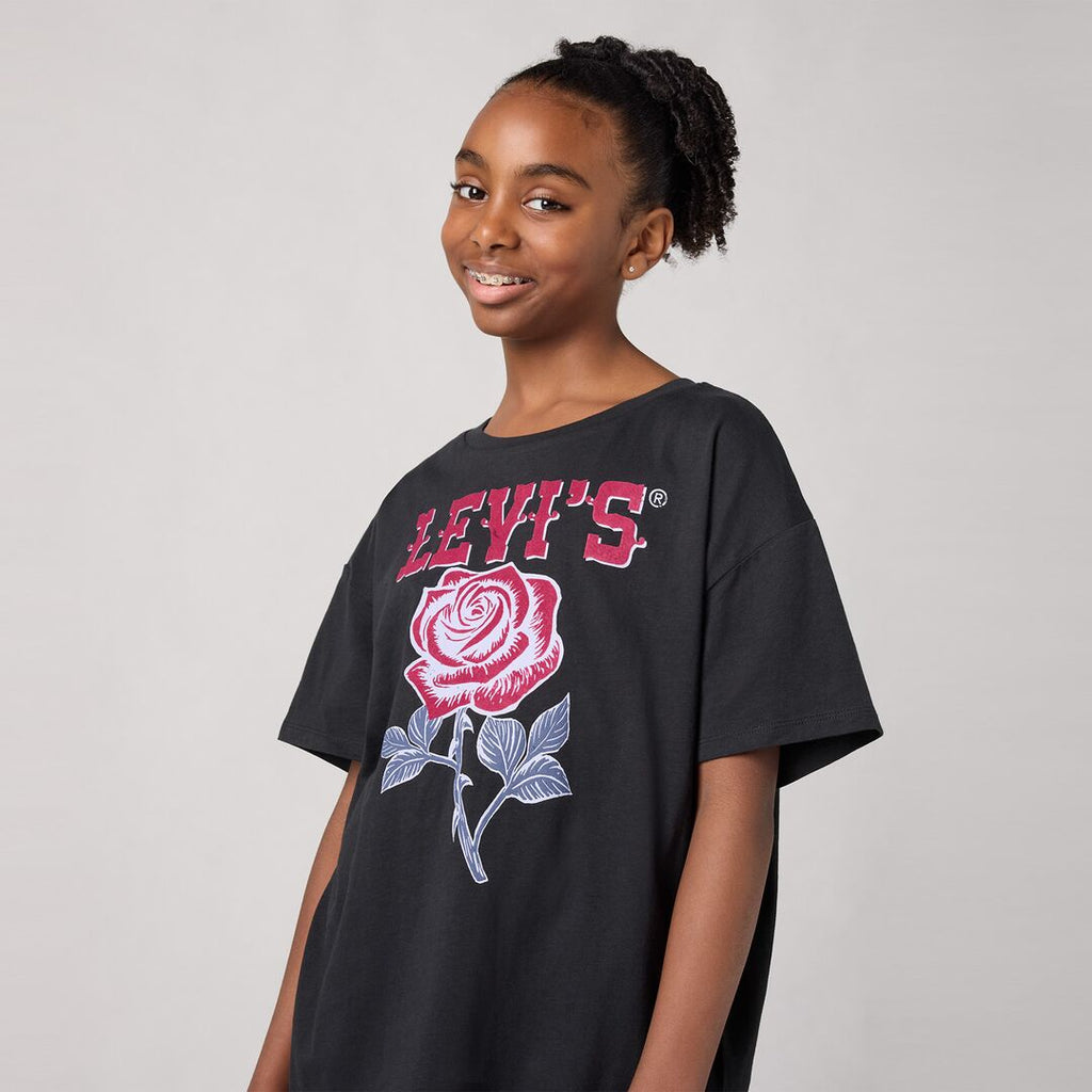 Levi's® Kids Mädchen Oversize T-Shirt mit Western-Rosen
