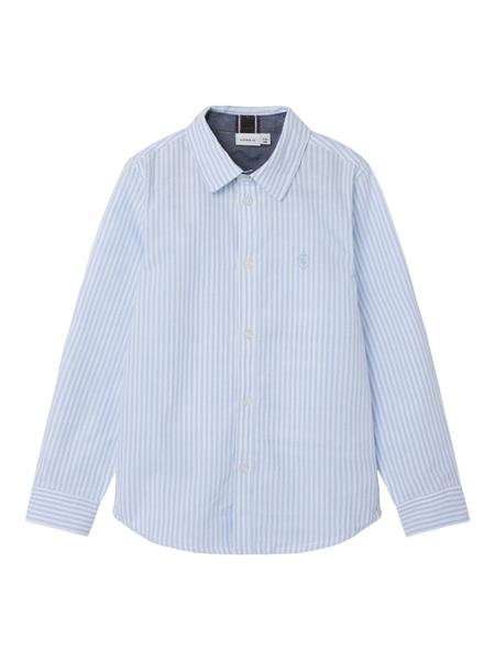 Name it Jungen Hemd langarm Streifen Organic Cooton NKMNEWSA