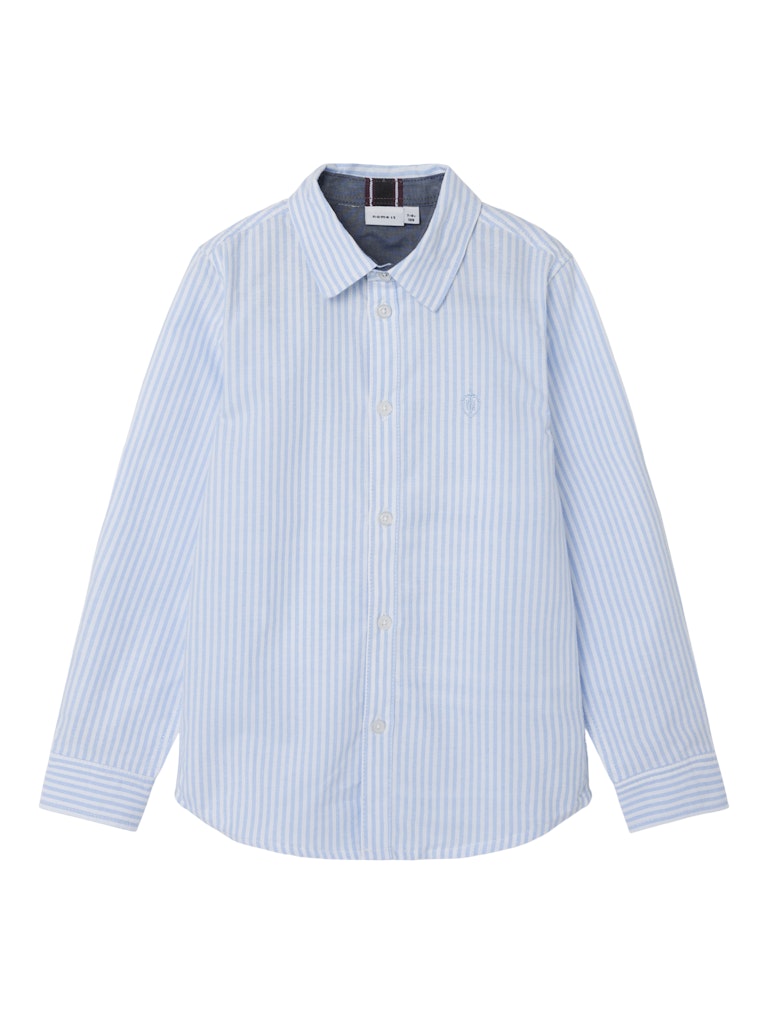 Name it Jungen Hemd langarm Streifen Organic Cooton NKMNEWSA