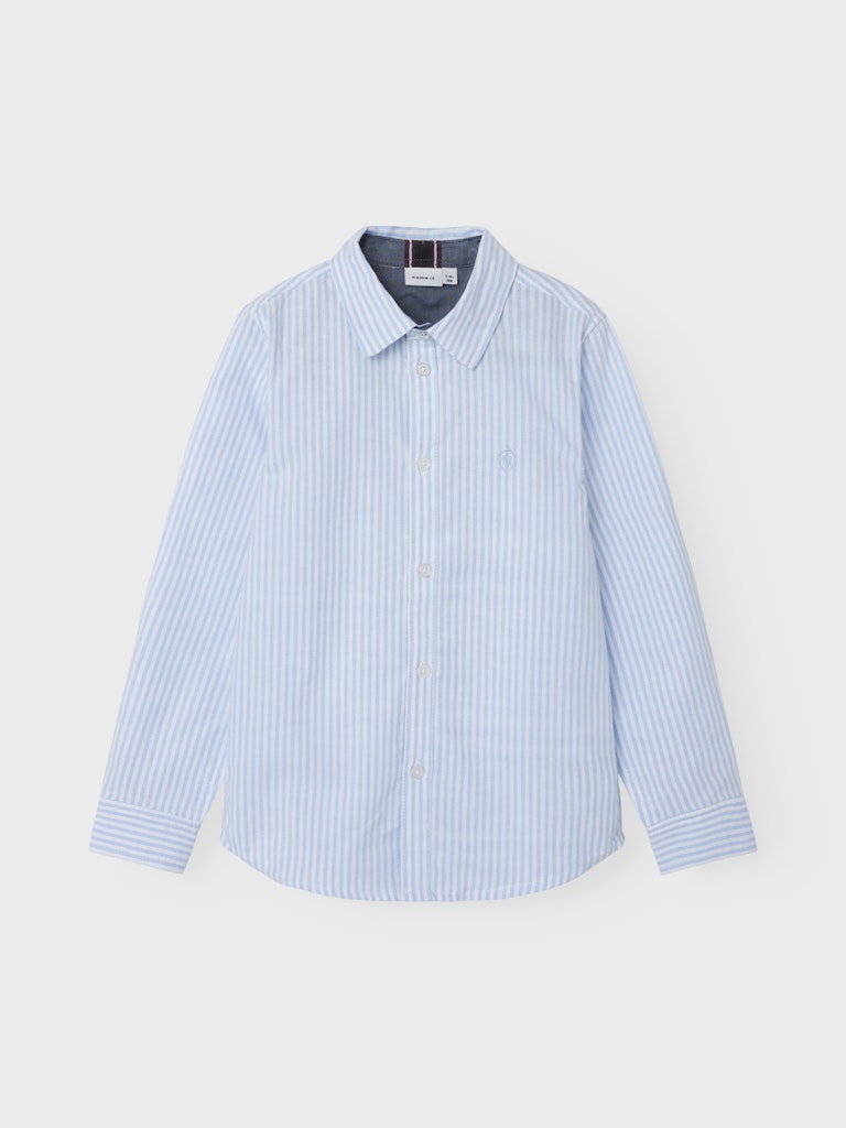 Name it Jungen Hemd langarm Streifen Organic Cooton NKMNEWSA