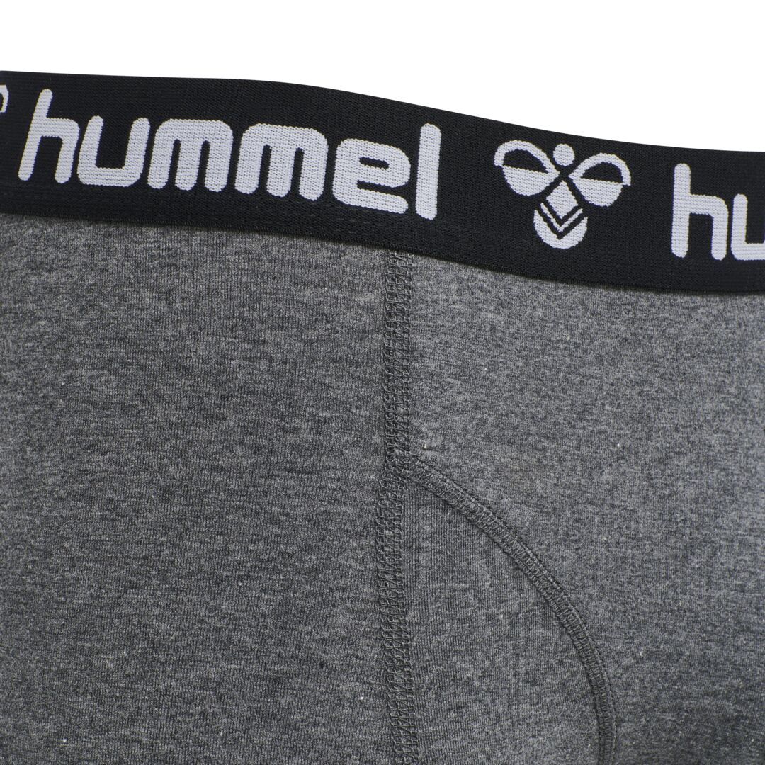 Hummel Herren Boxershorts 2er Pack Logobund Schwarz Grau HMLMARS