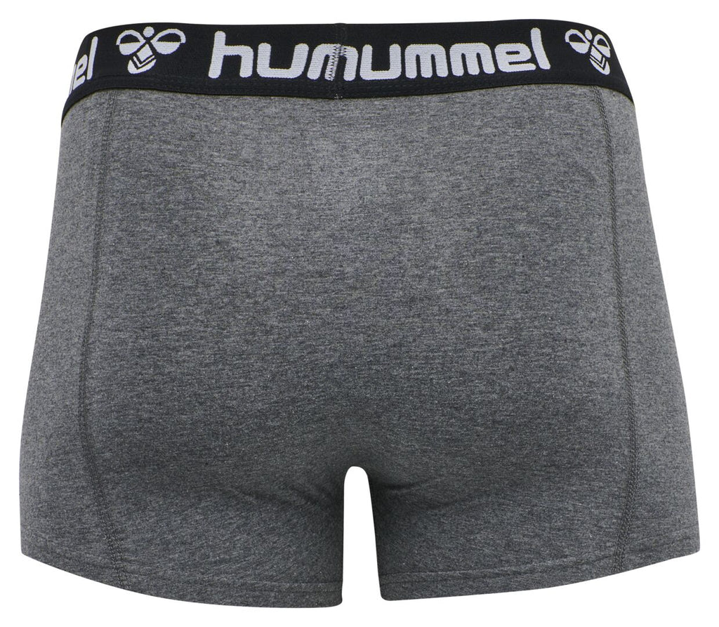 Hummel Herren Boxershorts 2er Pack Logobund Schwarz Grau HMLMARS