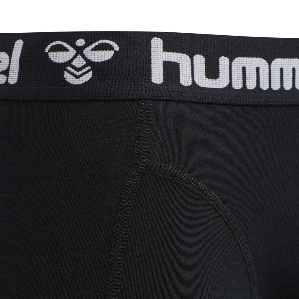 Hummel Herren Boxershorts 2er Pack Logobund Schwarz Grau HMLMARS