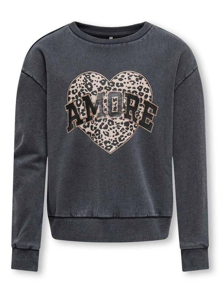 Only Mädchen Sweatshirt Amore Leo KOGRUNA L/S O-NECK