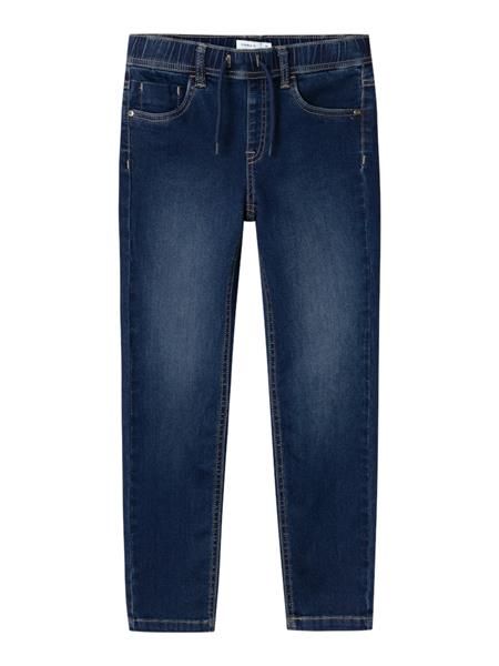 Jungen Slim Jeans Schlupfjeans Blau leicht weich Jogger