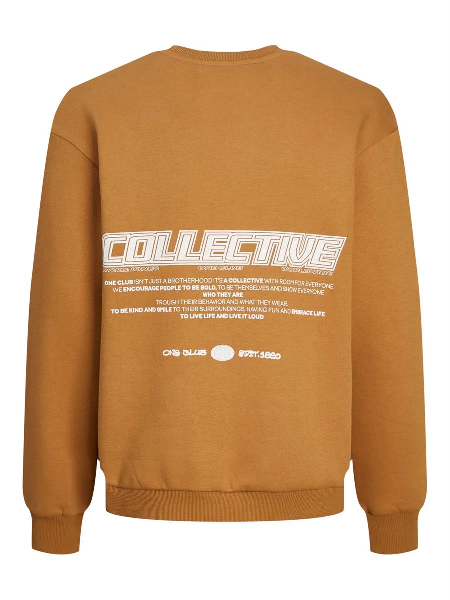Jack & Jones Jungen Sweatshirt Pulli Loose Rückendruck warm JCORCOLLEC
