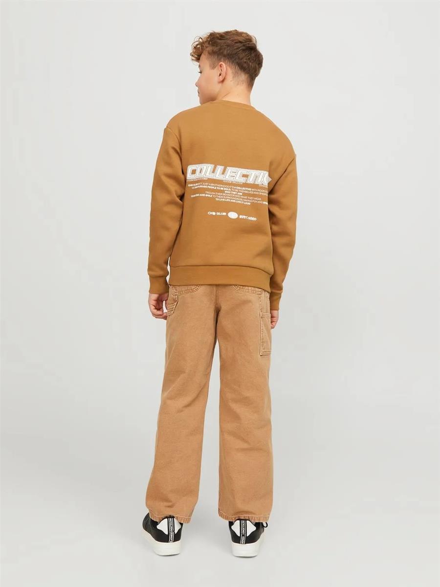 Jack & Jones Jungen Sweatshirt Pulli Loose Rückendruck warm JCORCOLLEC