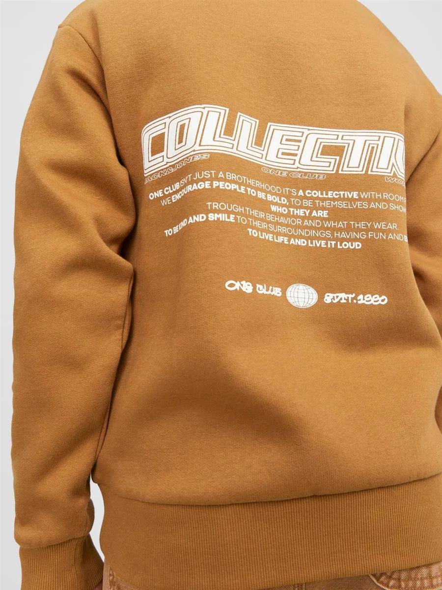 Jack & Jones Jungen Sweatshirt Pulli Loose Rückendruck warm JCORCOLLEC