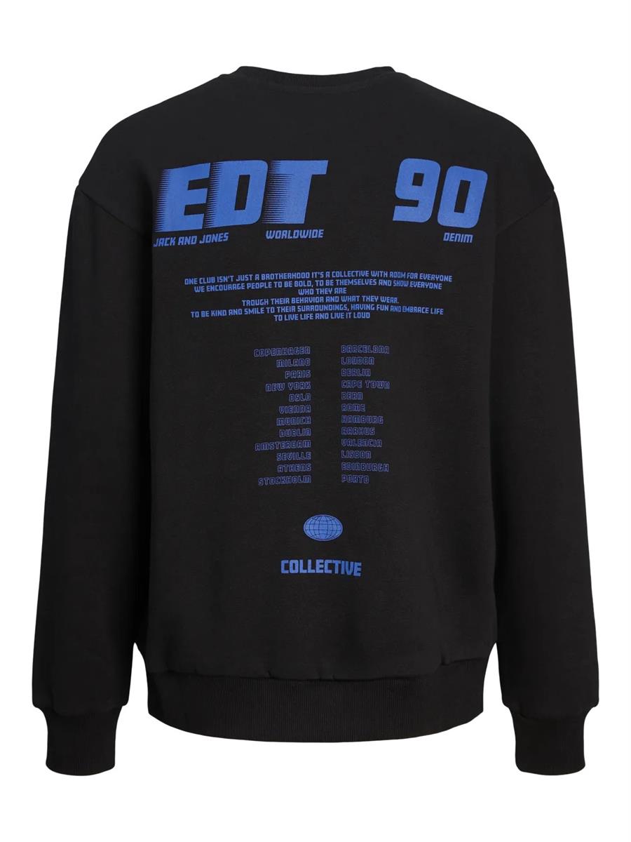 Jack & Jones Jungen Sweatshirt Pulli Loose Rückendruck warm JCORCOLLEC