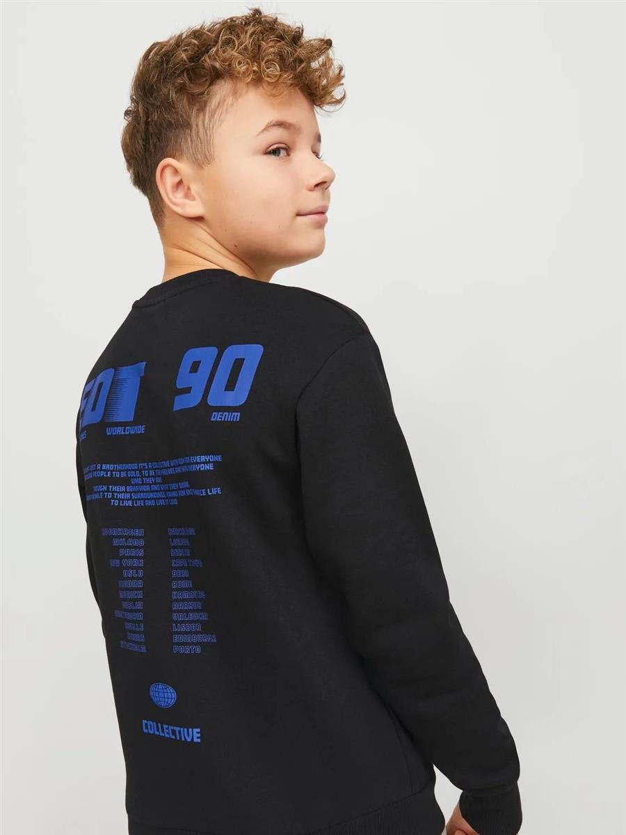 Jack & Jones Jungen Sweatshirt Pulli Loose Rückendruck warm JCORCOLLEC