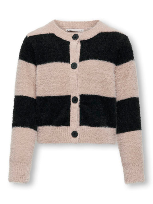 Only Mädchen Strickjacke 15332456 KOGAMANDA LS CARDIGAN Streifen