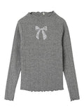Name it Mädchen Rippshirt Glitzer NKFRUMALA