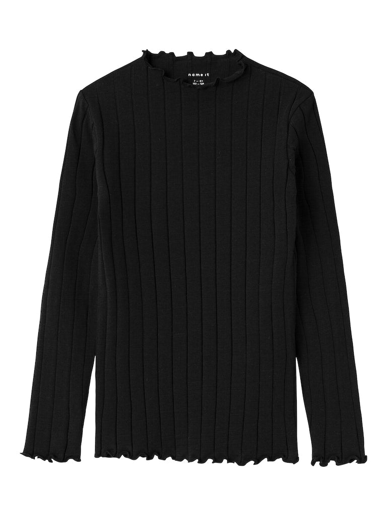 Name it Mädchen Rippshirt slim langarm NKFNOLINE