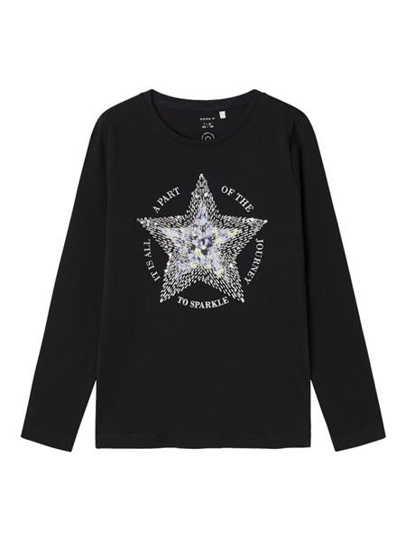 Name it Mädchen Langarmshirt Pailletten Geschenkidee festlich NKFSIRU
