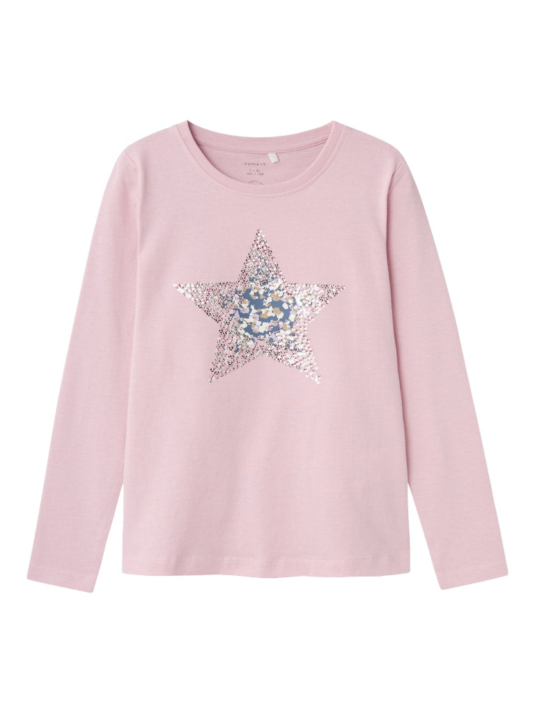 Name it Mädchen Langarmshirt Pailletten Geschenkidee festlich NKFSIRU