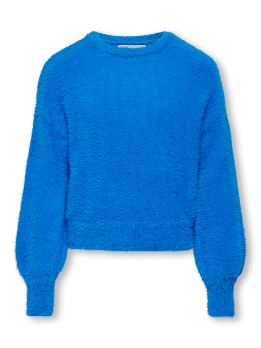 Only Mädchen Strickpulli 15306452 Royalblau edel Geschenkidee