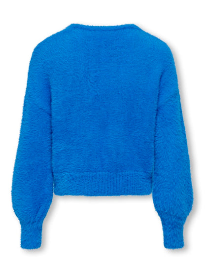 Only Mädchen Strickpulli Royalblau edel Geschenkidee