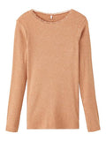 Mädchen Langarmshirt Rippshirt Rose Braun Weinrot  edel weich Teenager