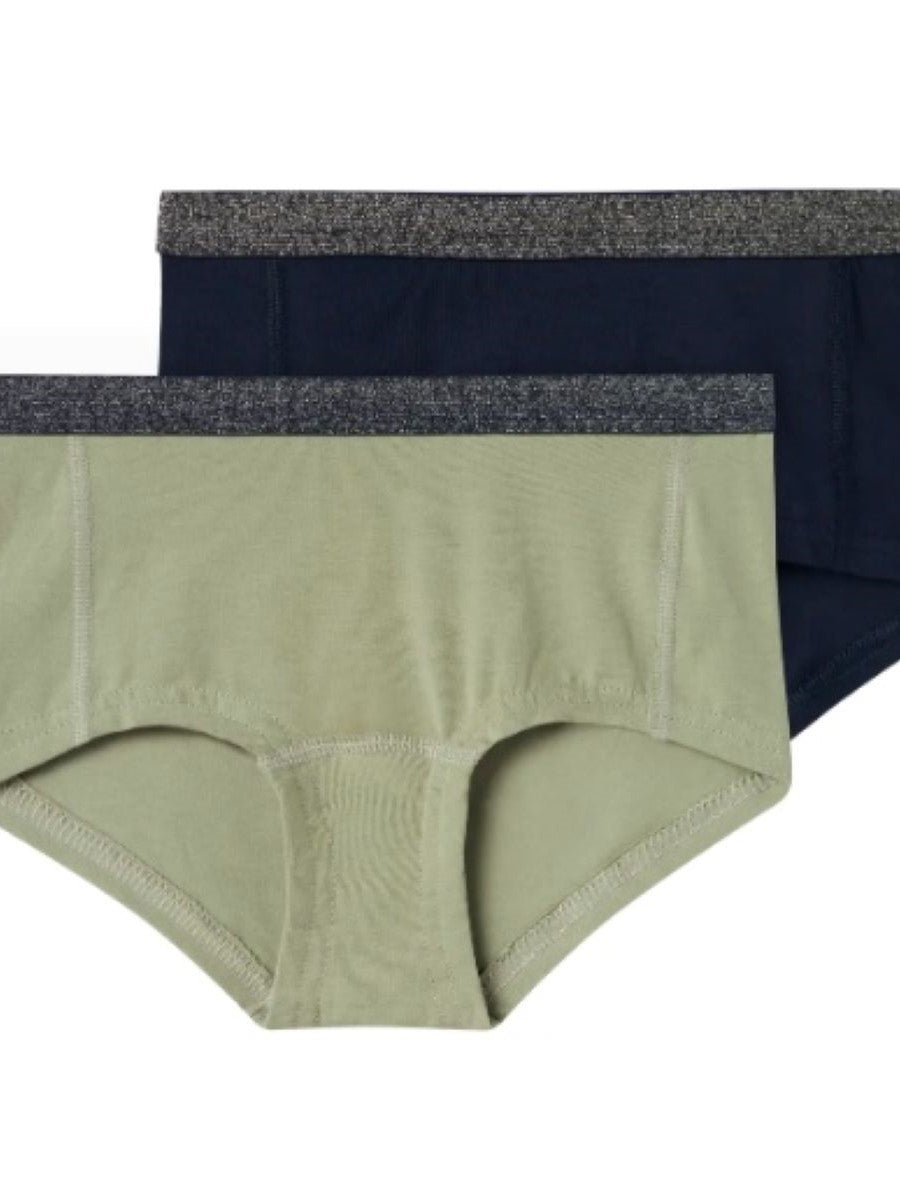 Name it Mädchen Hipster Doppelpack Slip 2er Pack Glitzer NKFHIPSTER