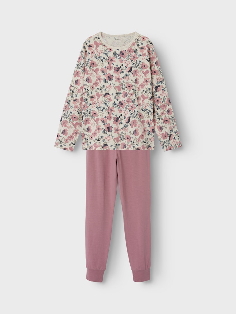 Name it Mädchen Schlafanzug NOSTALGIA FLOWER Geschenkidee NKFNIGHTSET