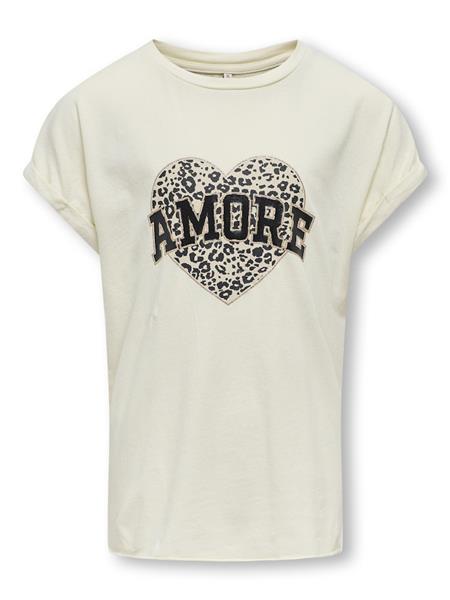 Only Mädchen T-Shirt Amore Leo Geschenkidee KOGLUCY LIFE S/S AMORE