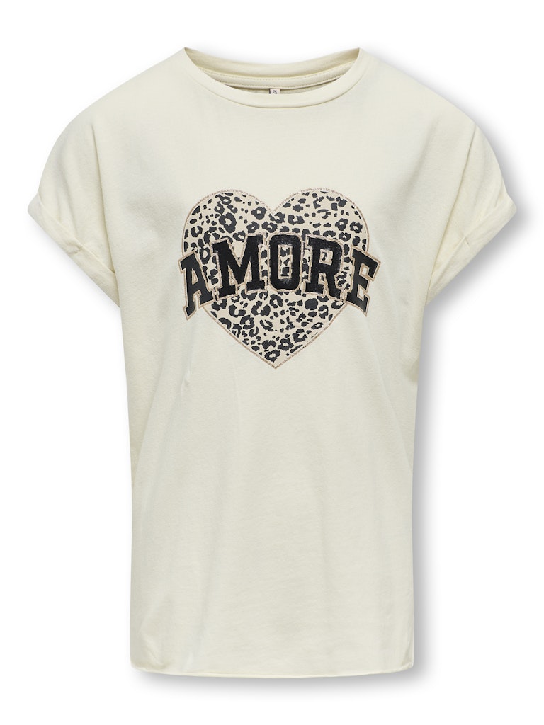 Only Mädchen T-Shirt Amore Leo Geschenkidee KOGLUCY LIFE S/S AMORE