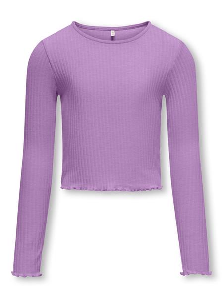 Only Mädchen Langarmshirt Rippshirt Geschenkidee KOGNELLA L/S O-NECK