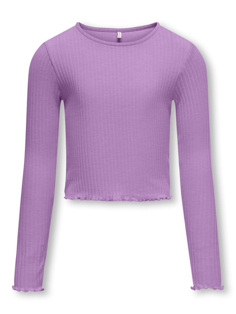 Only Mädchen Langarmshirt Rippshirt Geschenkidee KOGNELLA L/S O-NECK