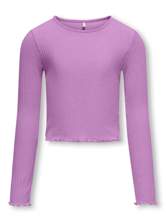 Only Mädchen Langarmshirt Rippshirt KOGNELLA 15326388 Geschenkidee
