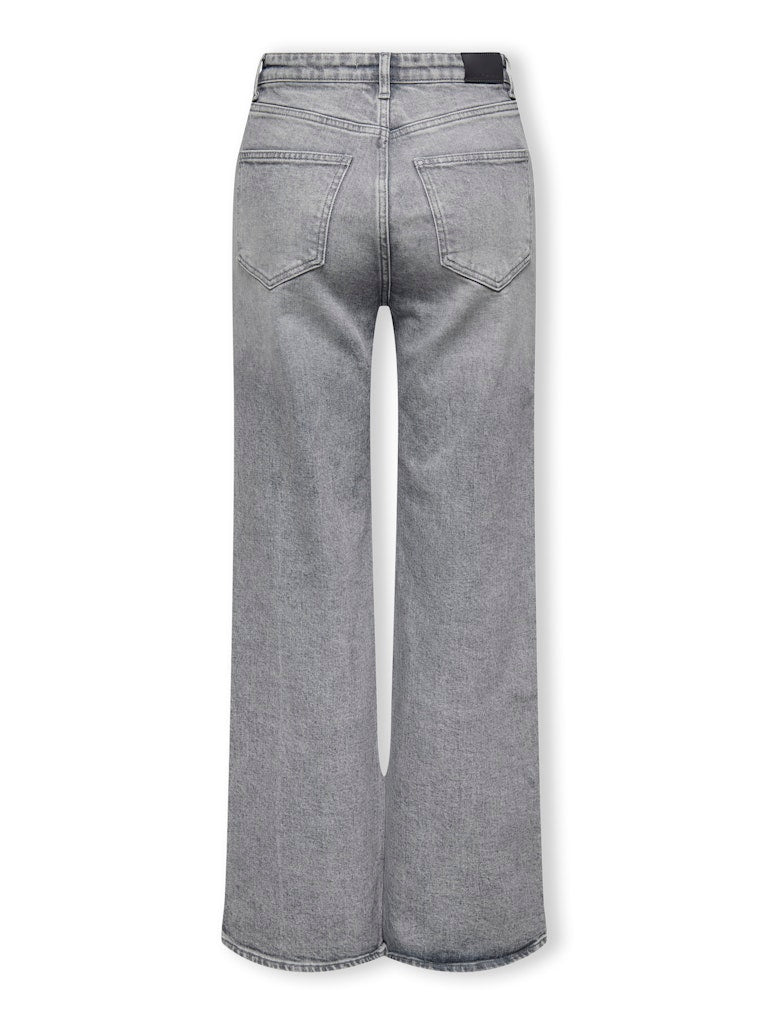 Only Mädchen Jeans Wide leg Grau Teenager weites Bein KOGJUICY
