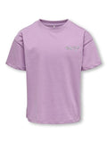 Only Mädchen T-Shirt Logo Stickerei KOGMAIKEN LIFE CROP SS ONLY