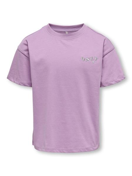 Only Mädchen T-Shirt Logo Stickerei KOGMAIKEN LIFE CROP SS ONLY