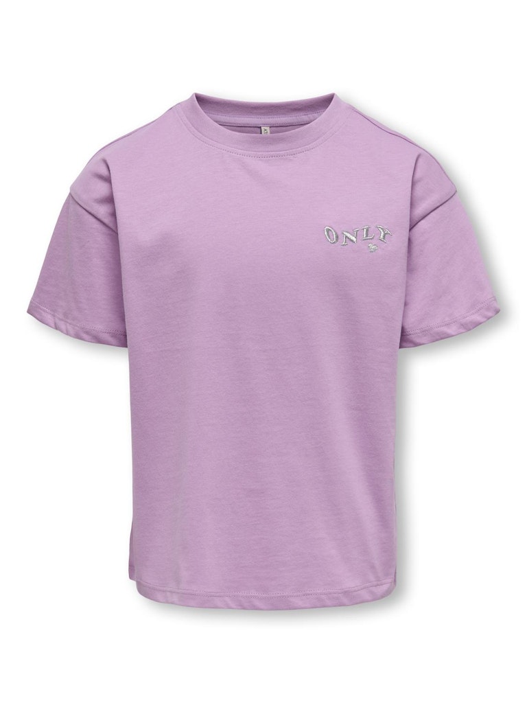Only Mädchen T-Shirt Logo Stickerei KOGMAIKEN LIFE CROP SS ONLY