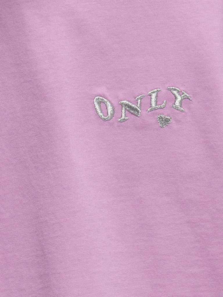 Only Mädchen T-Shirt Logo Stickerei KOGMAIKEN LIFE CROP SS ONLY