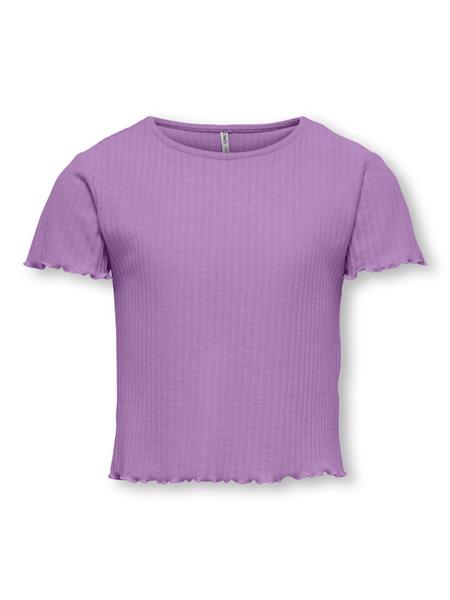 Only Mädchen T-Shirt Rippshirt Geschenkidee edel top KOGNELLA