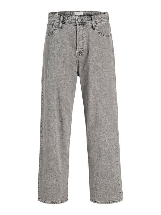Jack & Jones Jungen Jeans Baggy JJIALEX 12279854 Hellgrau weites Bein