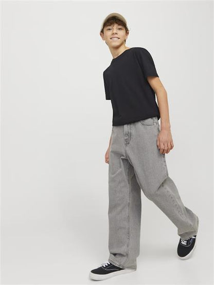 Jack & Jones Jungen Jeans Baggy Hellgrau weites Bein JJIALEX