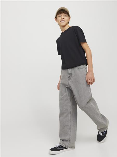 Jack & Jones Jungen Jeans Baggy Hellgrau weites Bein JJIALEX