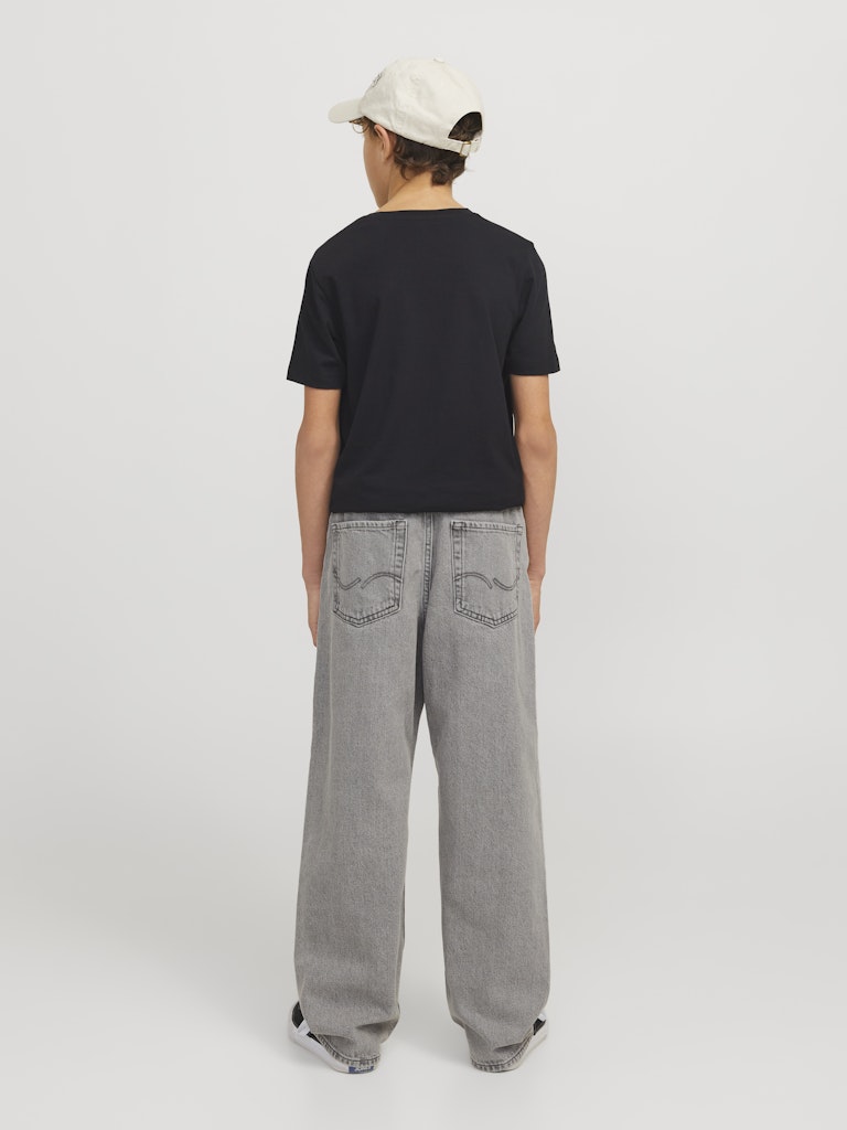 Jack & Jones Jungen Jeans Baggy Hellgrau weites Bein JJIALEX