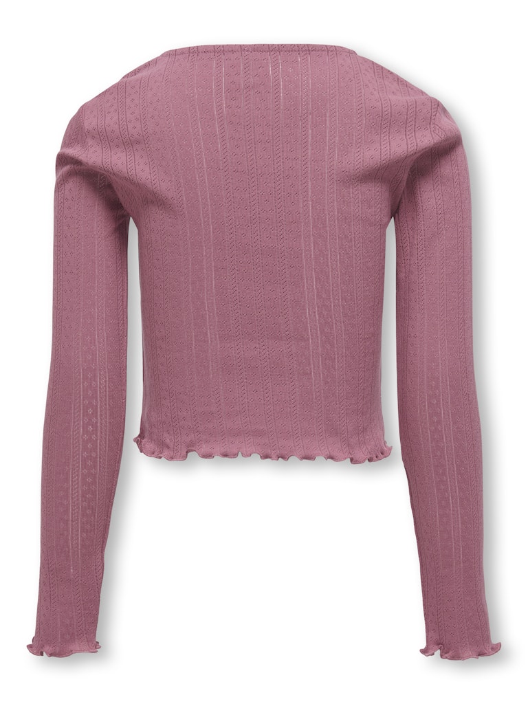Only Mädchen T-Shirt Rippshirt KOGCARLOTTA L/S TOP