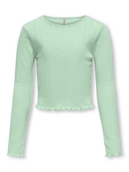 Only Mädchen T-Shirt Rippshirt KOGCARLOTTA L/S TOP