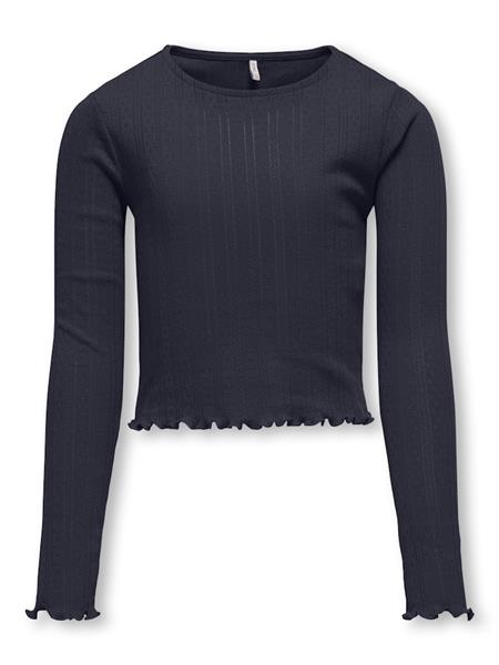 Only Mädchen T-Shirt Rippshirt KOGCARLOTTA L/S TOP
