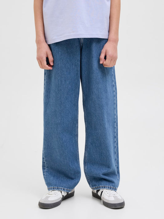 Jack & Jones Jungen Jeans Baggy JJIALEX 12269723 Blau Medium weites Bein